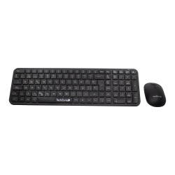 Kit Teclado y Mouse Inal&aacute;mbrico TECHZONE TZCOMBINA05